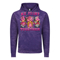 Cloud Purple we fight together breast cancer gnome Vintage Hoodie - BarkalooDesign