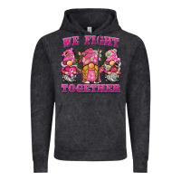Vintage Black we fight together breast cancer gnome Vintage Hoodie - BarkalooDesign
