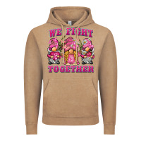 Vintage Coffee we fight together breast cancer gnome Vintage Hoodie - BarkalooDesign