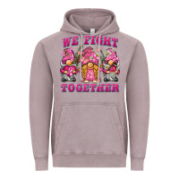 We Fight Together Breast Cancer Gnome Vintage Hoodie | Teevron
