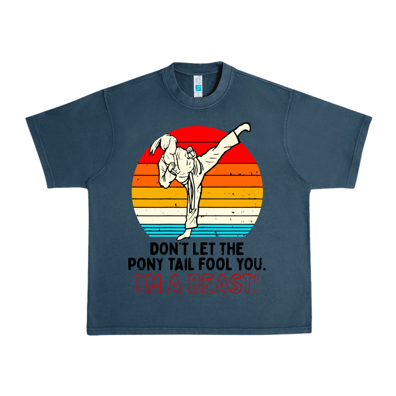 Karate Girl Kick Urban Heavy Tee by artisFamous | Teevron
