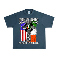 Midnight Navy irish by blood american Urban Heavy Tee - artisFamous