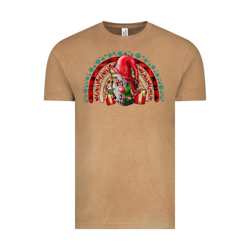 Festive Gnome With Gifts Vintage Tee by CowhideDigitalArt | Teevron