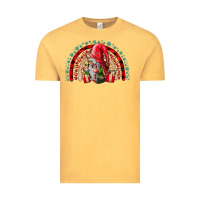 Vintage Mustard festive gnome with gifts Vintage Tee - CowhideDigitalArt