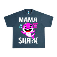 Midnight Navy mama shark doo doo shirt Urban Heavy Tee - artisFamous