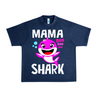Navy mama shark doo doo shirt Urban Heavy Tee - artisFamous