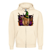 Sandshell highland cow halloween Zipper Hoodie - RanaPortraitStore