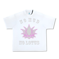 White no mud no lotus tee buddha buddhist yoga Urban Heavy Tee - artisFamous