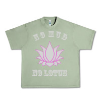 Oil Green no mud no lotus tee buddha buddhist yoga Urban Heavy Tee - artisFamous