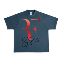 Midnight Navy rf federer Urban Heavy Tee - artisFamous