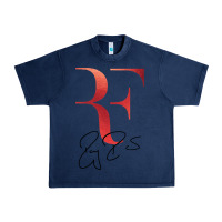Navy rf federer Urban Heavy Tee - artisFamous