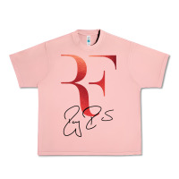 Salmon rf federer Urban Heavy Tee - artisFamous