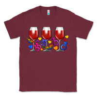Burgundy pride wine cups Classic Tee - FaDigitalArtStudio