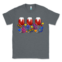 Charcoal Heather pride wine cups Classic Tee - FaDigitalArtStudio