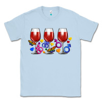 Dusty Blue pride wine cups Classic Tee - FaDigitalArtStudio