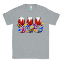 Heather Grey pride wine cups Classic Tee - FaDigitalArtStudio