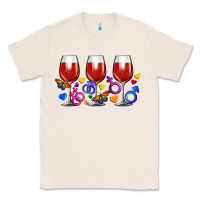 Natural pride wine cups Classic Tee - FaDigitalArtStudio