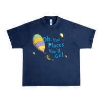 Navy seuss oh the places you’ll go Urban Heavy Tee - artisFamous
