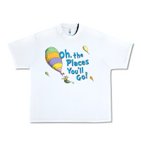 White seuss oh the places you’ll go Urban Heavy Tee - artisFamous