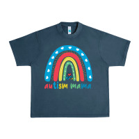 Midnight Navy Autism Mama Urban Heavy Tee - artisFamous