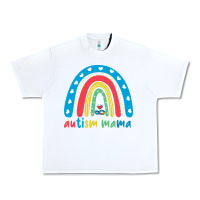 White Autism Mama Urban Heavy Tee - artisFamous