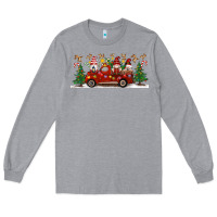 Heather Grey Christmas Gnome Truck Long Sleeve Tee - Artiststas