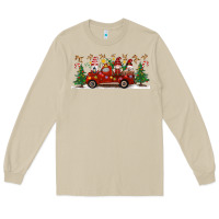Mushroom Christmas Gnome Truck Long Sleeve Tee - Artiststas
