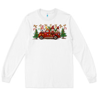 White Christmas Gnome Truck Long Sleeve Tee - Artiststas