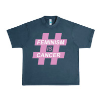 Midnight Navy feminism is cancer Urban Heavy Tee - artisFamous