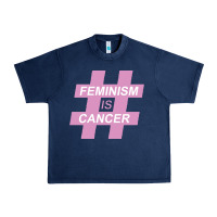 Navy feminism is cancer Urban Heavy Tee - artisFamous