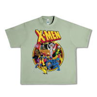 Oil Green x m.e.n ani.ma.ted series retro 90s t shirt Urban Heavy Tee - artisFamous