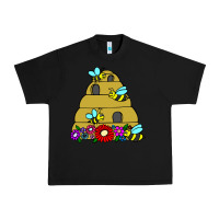 Black bee hive Urban Heavy Tee - artisFamous