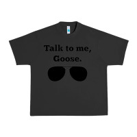 Pigment Black talk to me goose sunglasses funny Urban Heavy Tee - artisFamous