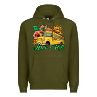 Army Green This is How I Roll Woman Bus Driver Premium Hoodie - Jasminsmagicworld