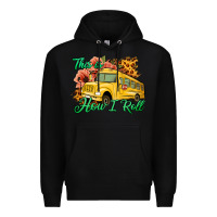 Black This is How I Roll Woman Bus Driver Premium Hoodie - Jasminsmagicworld