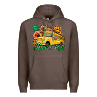 Coffee This is How I Roll Woman Bus Driver Premium Hoodie - Jasminsmagicworld