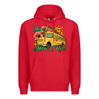 Red This is How I Roll Woman Bus Driver Premium Hoodie - Jasminsmagicworld