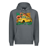 Rock This is How I Roll Woman Bus Driver Premium Hoodie - Jasminsmagicworld