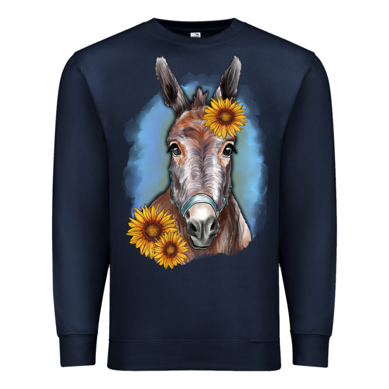 Sunflower Donkey Premium Sweatshirt by RanaPortraitStore | Teevron