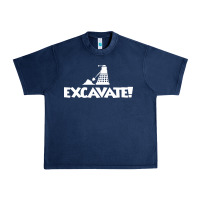 Navy excavate funny Urban Heavy Tee - artisFamous