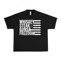 Black whiskey steak guns freedom Urban Heavy Tee - artisFamous