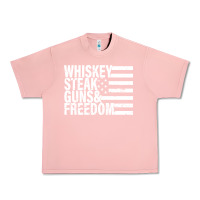 Salmon whiskey steak guns freedom Urban Heavy Tee - artisFamous