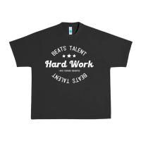 Pigment Black hard work beats talent Urban Heavy Tee - artisFamous