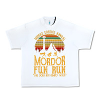 White middle earth's annual mordor fun run Urban Heavy Tee - artisFamous