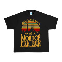 Black middle earth's annual mordor fun run Urban Heavy Tee - artisFamous