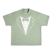 Oil Green fake tux tuxedo suit tie Urban Heavy Tee - artisFamous