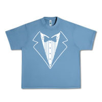 Pebble Blue fake tux tuxedo suit tie Urban Heavy Tee - artisFamous