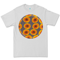 African Fabric Pattern Round Earrings 4 Premium Tee | Teevron