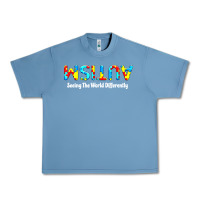 Pebble Blue autism seeing the world differently Urban Heavy Tee - artisFamous