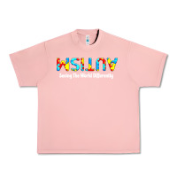 Salmon autism seeing the world differently Urban Heavy Tee - artisFamous